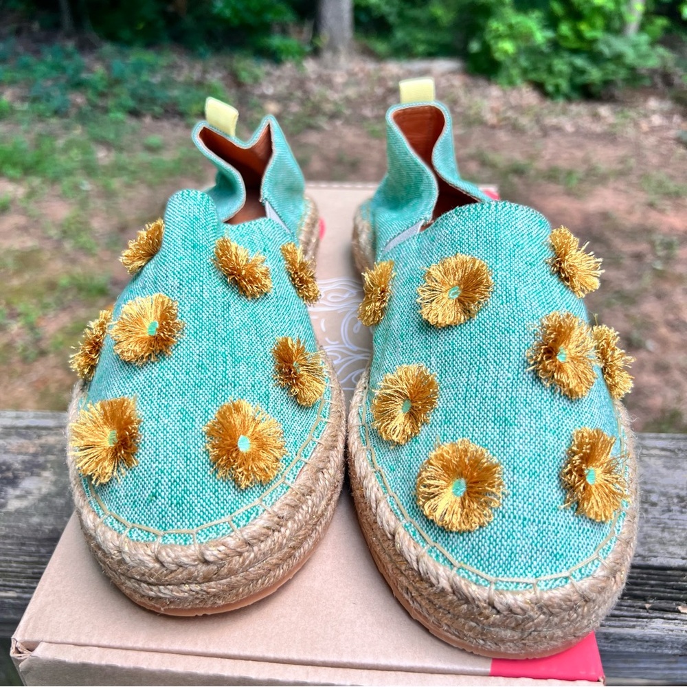 Silvia Cobos SC SOIL MOCASINES Leather Flat Espadrilles Women’s Sz 9 NEW - Picture 5 of 12